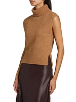 Aaron Knit Sleeveless Turtleneck Sweater