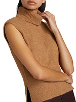 Aaron Knit Sleeveless Turtleneck Sweater