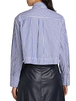 Largaux Striped Crop Shirt