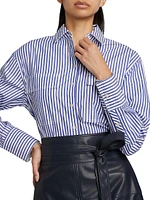 Largaux Striped Crop Shirt