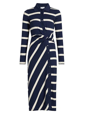 Ellicot Striped Midi-Dress