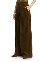 Andrew Corduroy Wide-Leg Pants