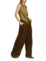 Andrew Corduroy Wide-Leg Pants