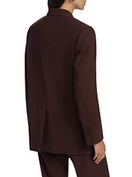 Calla Wool-Blend Double-Breasted Blazer