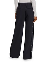 Jackson Wool-Blend Snap Pants