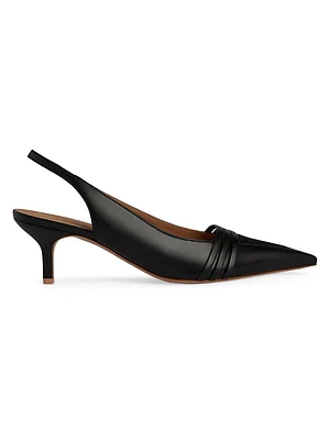 Tanner 45MM Leather Slingback Pumps