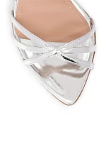 Yuna 90MM Mirror Leather Sandals