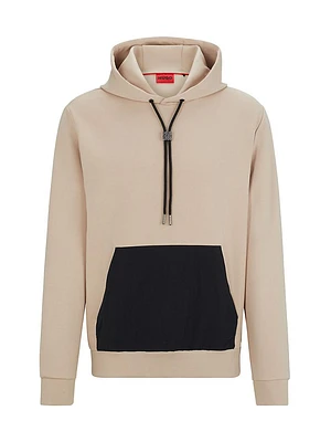 Relaxed-Fit Hoodie Stretch Cotton