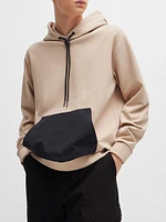 Relaxed-Fit Hoodie Stretch Cotton