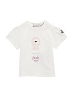 Baby Girl's & Little Ballerina Bear Graphic Puff-Sleeve T-Shirt