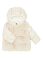 Baby Girl's & Little Natas Faux Fur Nylon Down Jacket