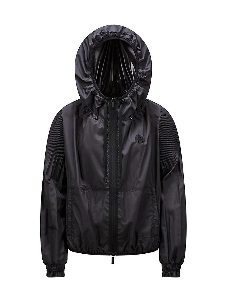 Auxonne Matte Hooded Windbreaker