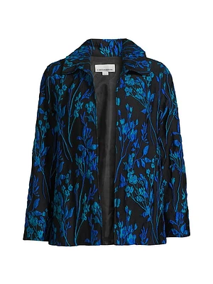 Blue Moon Jacquard A-Line Jacket