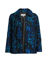 Blue Moon Jacquard A-Line Jacket