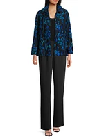 Blue Moon Jacquard A-Line Jacket