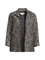 Elegance Jacquard A-Line Jacket