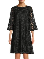 Bella Soirée Lace A-Line Midi-Dress