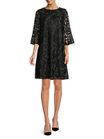 Bella Soirée Lace A-Line Midi-Dress