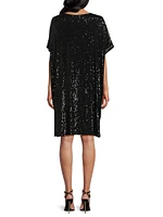 Sequined Caftan Midi-Dress