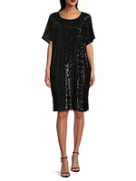 Sequined Caftan Midi-Dress