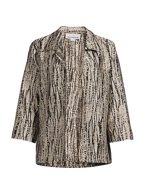 Easy Jacquard Shirt Jacket