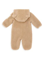 Baby's Zip Up Teddy Fleece Coverall