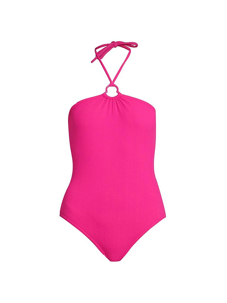 Halterneck One-Piece Swimsuit