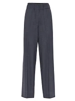 Tropical Luxury Wool Loose Track Trousers