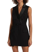 Lainey Sleeveless Tuxedo Minidress