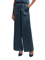 Kingston Silk Wide-Leg Pants