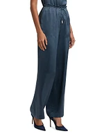 Kingston Silk Wide-Leg Pants