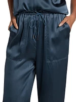 Kingston Silk Wide-Leg Pants