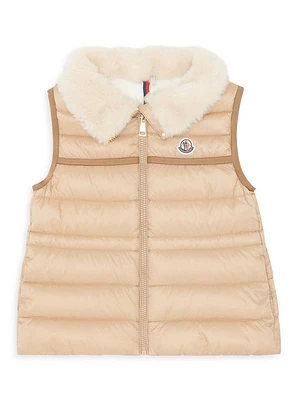 Little Girl's & Elisheba Faux Fur Lined Vest