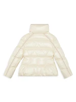 Little Girl's & Selat Braided Trim Nylon Down Jacket