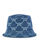 Lauretos Logo Denim Bucket Hat