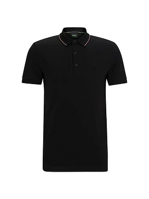 Cotton-Piqué Slim-Fit Polo Shirt with Tonal Logo