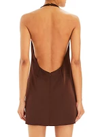 Riviera Halter Mini Dress