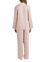 Sylvie Piped Silk Pajamas