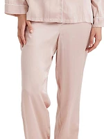 Sylvie Piped Silk Pajamas