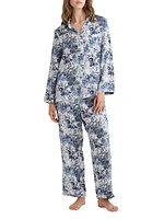 Toile De Jouy Silk Pajamas