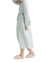 Cheri Blossom Silk-Blend Robe