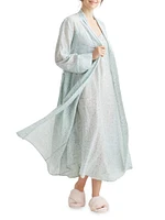 Cheri Blossom Silk-Blend Robe