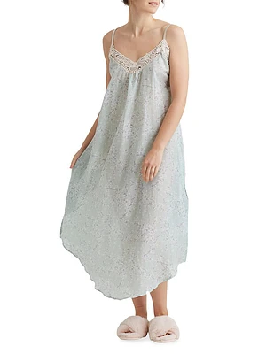 Cheri Blossom Silk-Blend Nightie