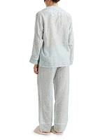 Cheri Blossom Silk-Blend Pajamas