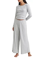 Cotton Wide-Leg Pants