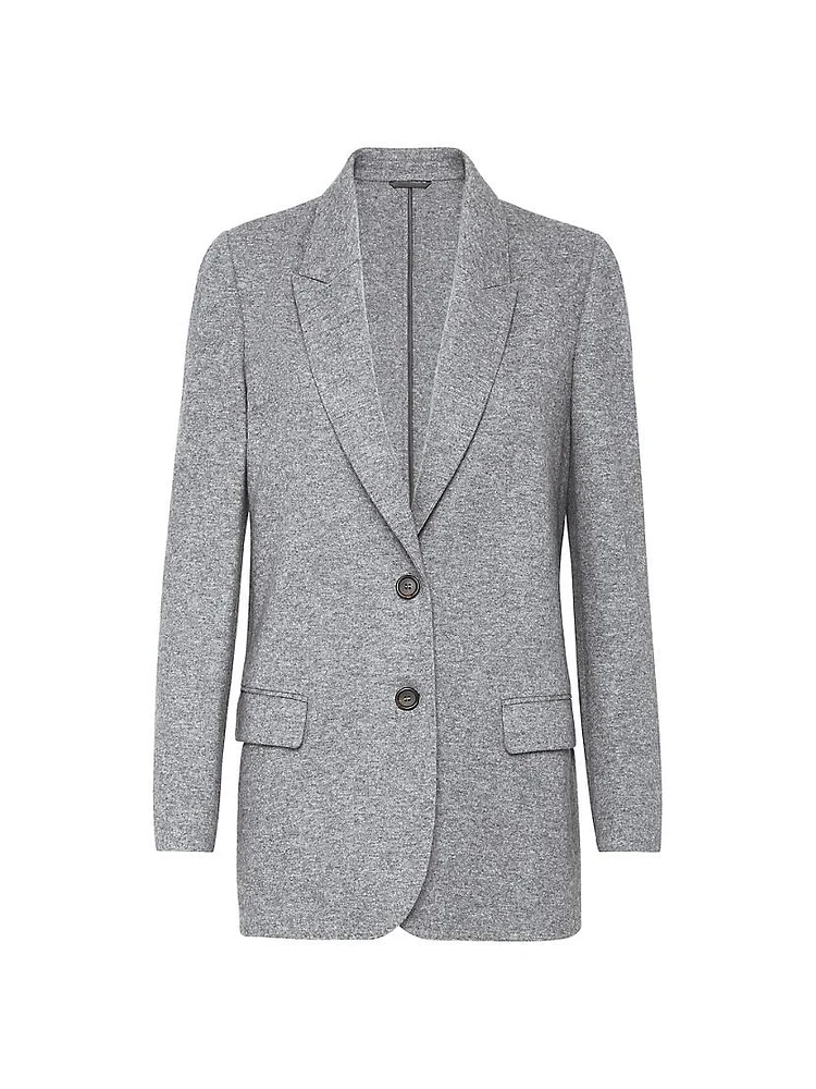 Cashmere Jersey Deconstructed Blazer