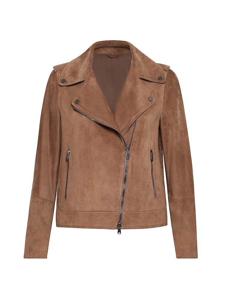 Suede Biker Jacket