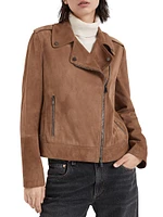 Suede Biker Jacket