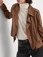 Suede Biker Jacket