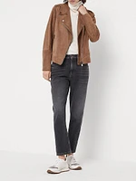 Suede Biker Jacket